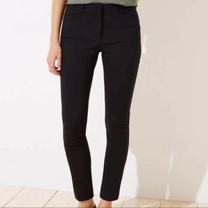 Gently worn LOFT Women's Regular Julie Fit Skinny Ankle Pants black 14